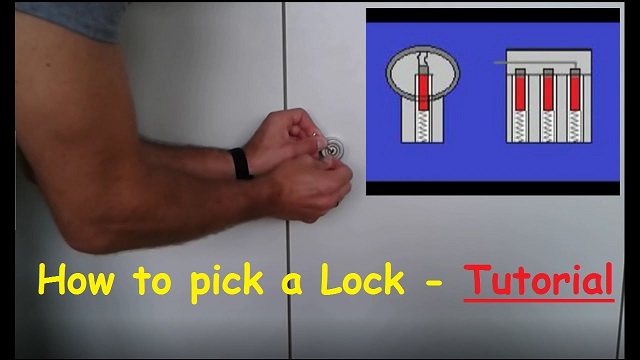 How to open a drawer lock without key in 5 seconds